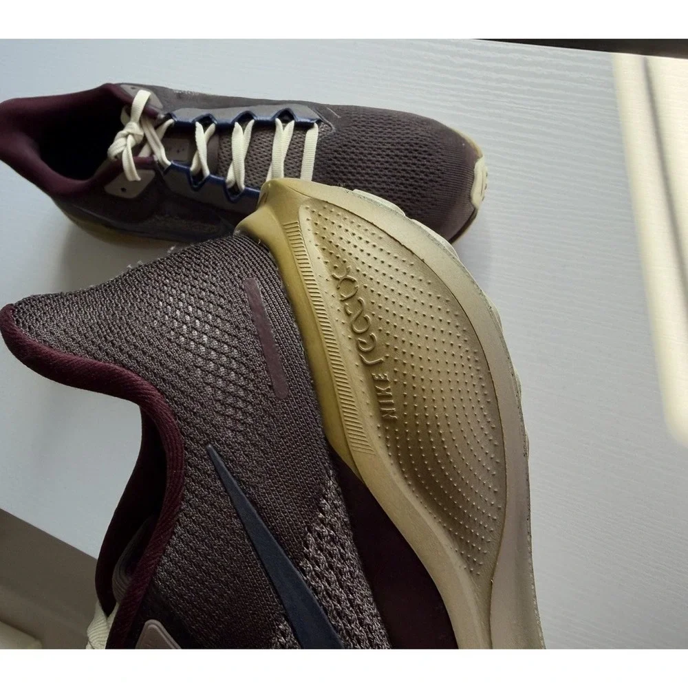 Nike Air Zoom Pegasus 37 Men's Size 9 Brown Burgundy Running Shoes BQ9647-200 - Picture 11 of 13